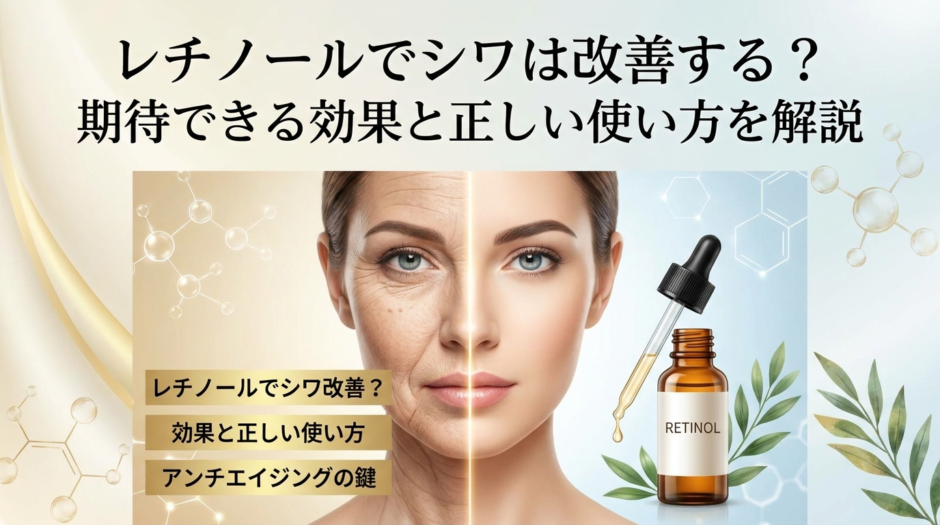 レチノールでシワは改善する？期待できる効果と正しい使い方を解説