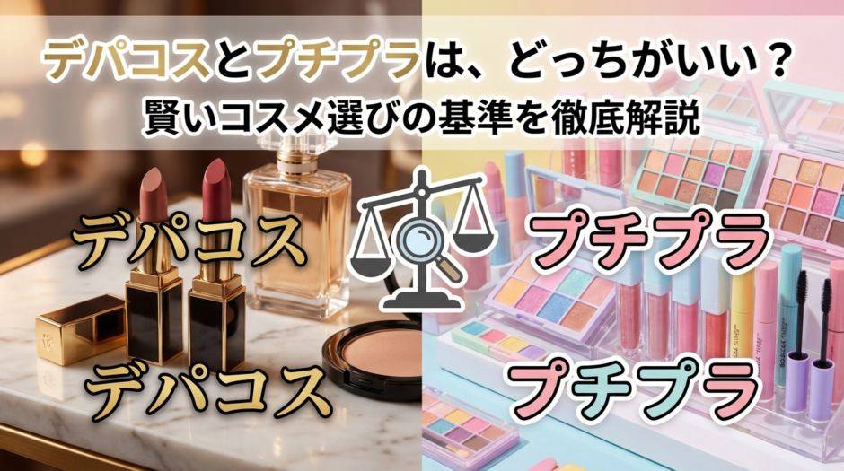 デパコスとプチプラは、どっちがいい？賢いコスメ選びの基準を徹底解説