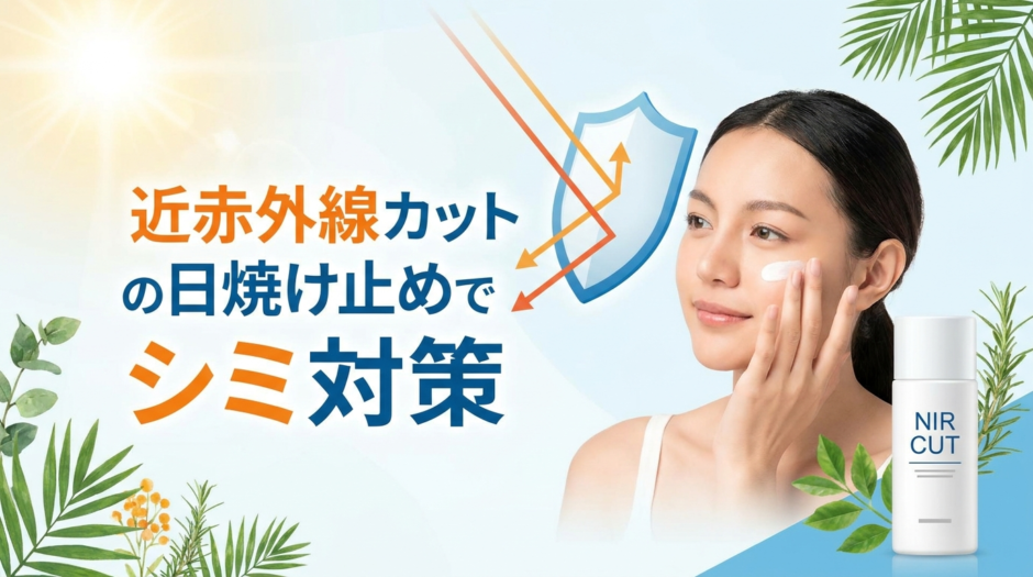 近赤外線カットの日焼け止めでシミ対策。その効果と選び方を徹底解説