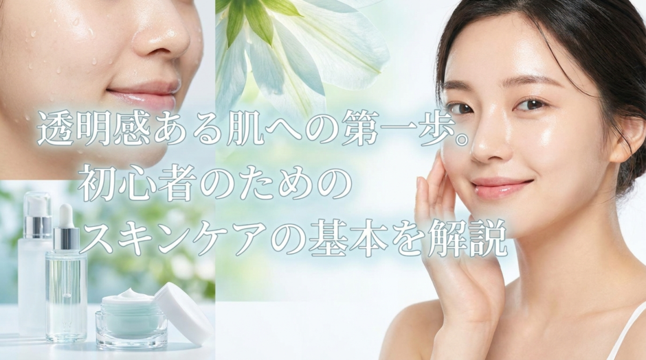 透明感ある肌への第一歩。初心者のためのスキンケアの基本を解説