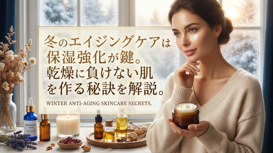 冬のエイジングケアは保湿強化が鍵。乾燥に負けない肌を作る秘訣を解説。